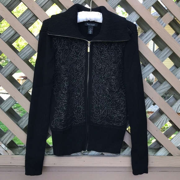 WHBM zip up sweater - Picture 2 of 7